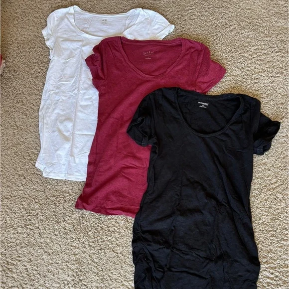 Bundle of 3 Maternity Short Sleeve Tops - Picture 1 of 4